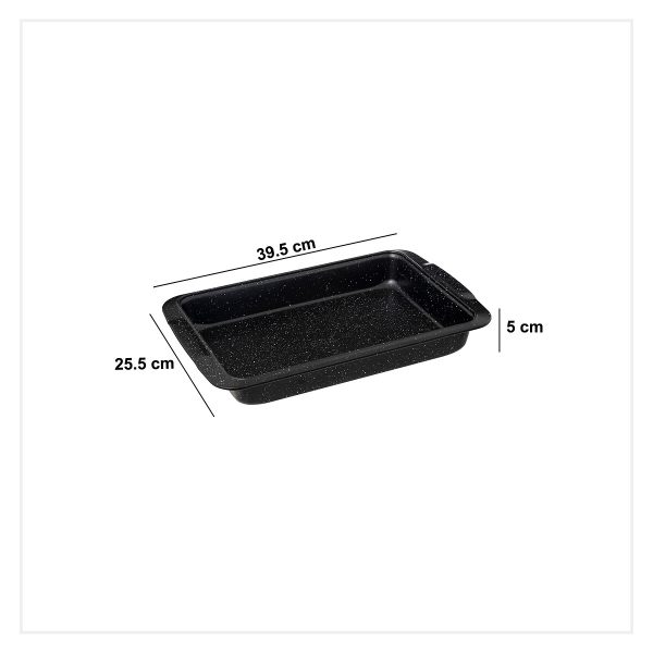 FIVE BAKING PAN CARACTERE, 39X25CM STEEL/PTF BLACK-WHITE - Image 3