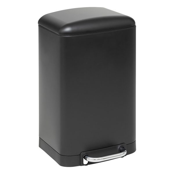 FIVE ARIANE TRASH BIN, 20L STEEL/POLYPROPYLENE BLACK