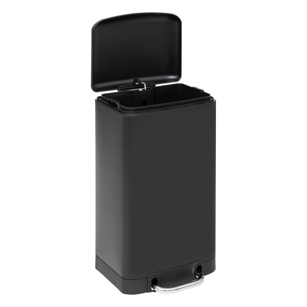 FIVE ARIANE TRASH BIN, 20L STEEL/POLYPROPYLENE BLACK - Image 2