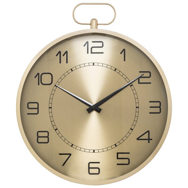 ATMOSPHERA WALL CLOCK IRINA, 53CM POLYPROPYLENE GOLD