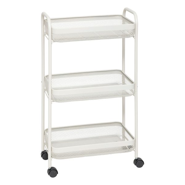 FIVE KITCHEN TROLLEY MAYAJ 46.5X26.5X79.6CM METAL BEIGE