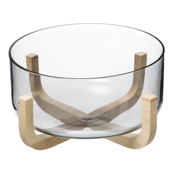 SG SALAD BOWL ARHA 24CM GLASS TRANSPARENT