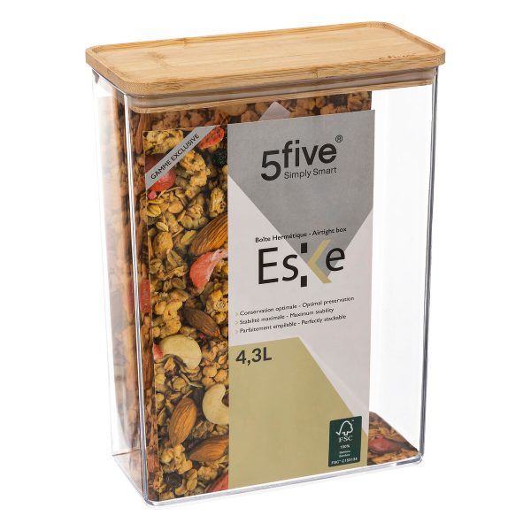 FIVE DOZA ESKE PRAVOKUTNA 4,3L PS/BAMBUS PROZIRNA - Image 3