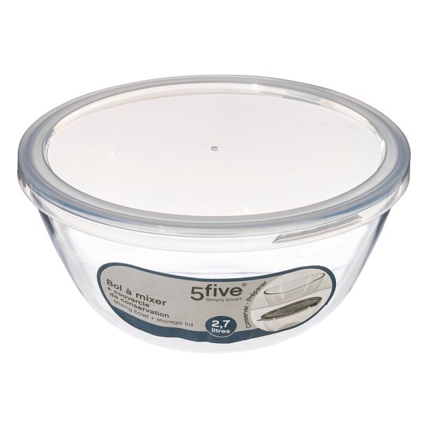 FIVE BOWL WITH LID 23X11CM GLASS TRANSPARENT - Image 6