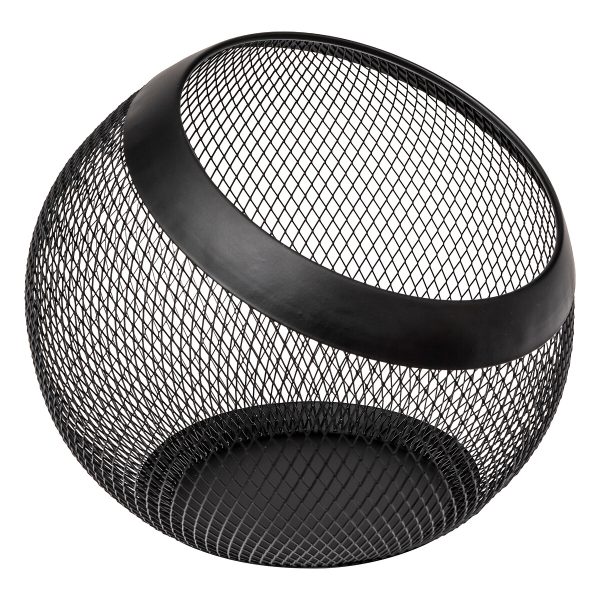 FIVE ROUND CAPSULE HOLDER MAYAJ 24X21CM METAL BLACK