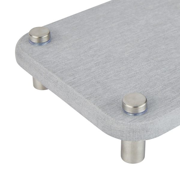 FIVE DISH DRYING MAT 28X11X3.6CM DIATOMITE GREY - Image 2