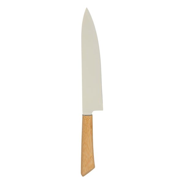 FIVE KNIFE STAND WITH 4 KNIVES AND SCISSORS SENSIA 11.5X11.5X36.3CM BAMBOO/STAINLESS STEEL VARIOUS COLORS - Image 3
