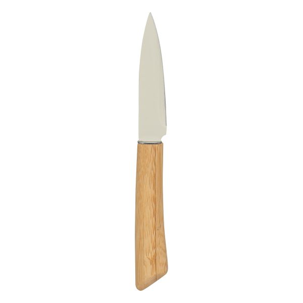 FIVE KNIFE STAND WITH 4 KNIVES AND SCISSORS SENSIA 11.5X11.5X36.3CM BAMBOO/STAINLESS STEEL VARIOUS COLORS - Image 7