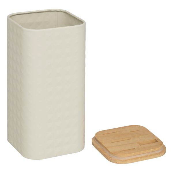 FIVE KNIFE STAND WITH 4 KNIVES AND SCISSORS SENSIA 11.5X11.5X36.3CM BAMBOO/STAINLESS STEEL VARIOUS COLORS - Image 18