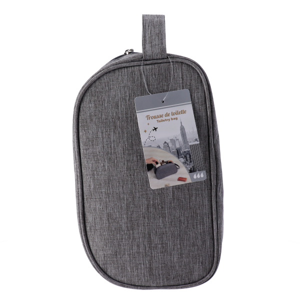 TENDANCE TOILET BAG HEATHER RECTANGULAR, POLYESTER, GREY - Image 3