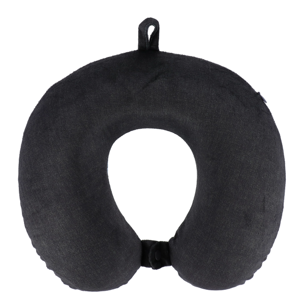 TENDANCE MEMORY FOAM TRAVEL PILLOW HEATHER, BLACK