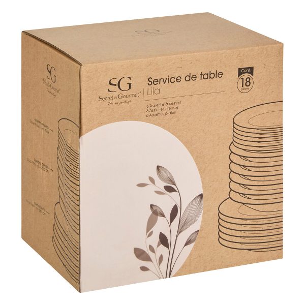 SG SET TANJURA LILA 18/1 PORCULAN BIJELI - Image 3