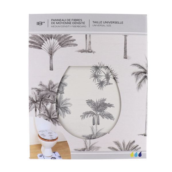 TENDANCE MDF TOILET SEAT WITH STAINLESS STEEL HARDWARE, ARIZONA DREAM - Image 2