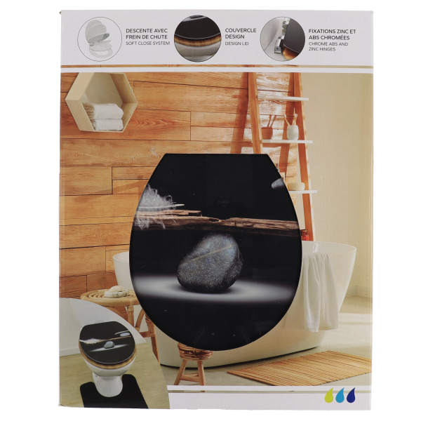 TENDANCE WC DASKA MDF SA INOX OKOVIMA SOFT CLOSE, PLENITUDE - Image 2