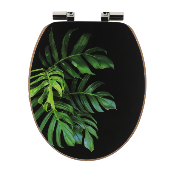 TENDANCE WC DASKA MDF SA INOX OKOVIMA SOFT CLOSE, GREEN ADDICT