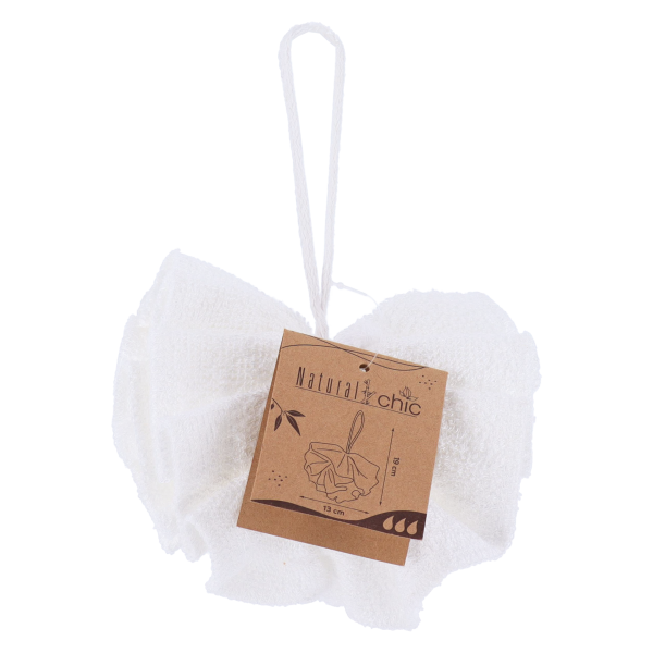 TENDANCE SPUŽVA ZA KUPANJE 13X13CM TKANINA BAMBUS/POLIESTER, BIJELA - Image 2
