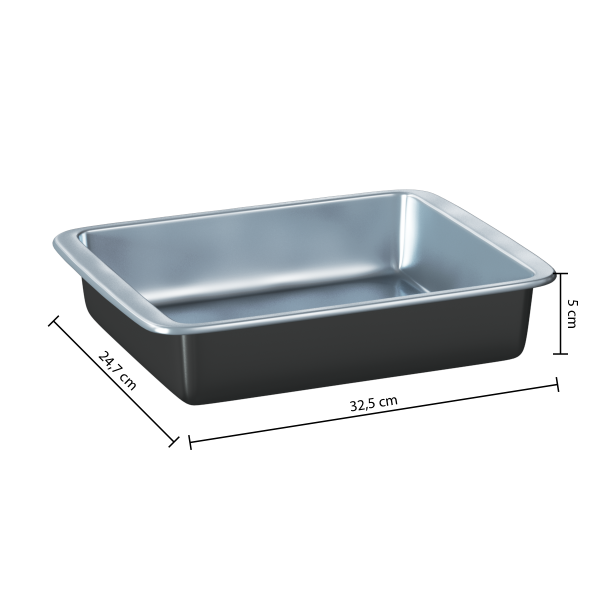 FIVE SIGNATURE BAKERY 32.5X24.7X5CM METAL BLACK - Image 3