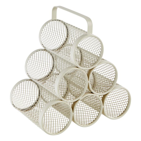 FIVE RACK FOR 6 BOTTLES MAYAJ 30X18.5X28CM METAL BEIGE