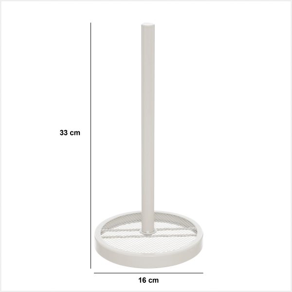 FIVE PAPER ROLL HOLDER 16X33CM METAL BEIGE - Image 3