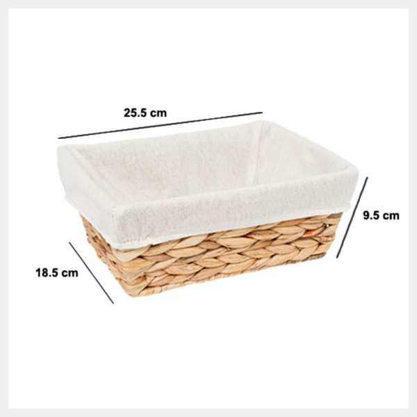 FIVE BREAD BASKET HARMONY, 25.5X18.5X9.5CM POLYESTER/COTTON BEIGE - Image 2