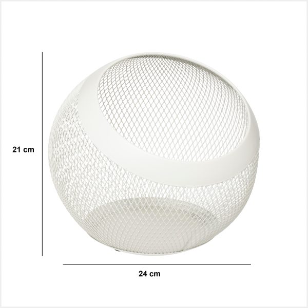 FIVE ROUND CAPSULE HOLDER MAYAJ 24X21CM METAL BEIGE - Image 2