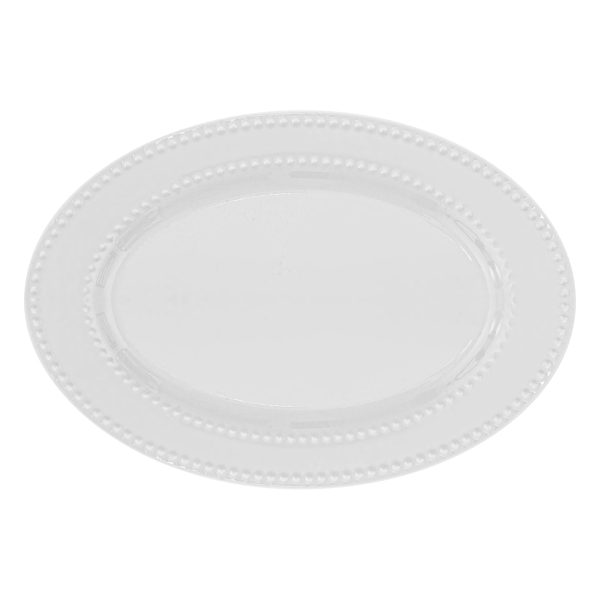 SG PLATE PEARL 23X33 CM, PORCELAIN