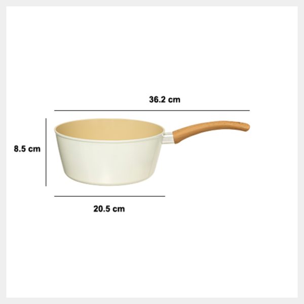 FIVE SAUCE PAN HARMONY 20CM ALUMINUM BEIGE - Image 2