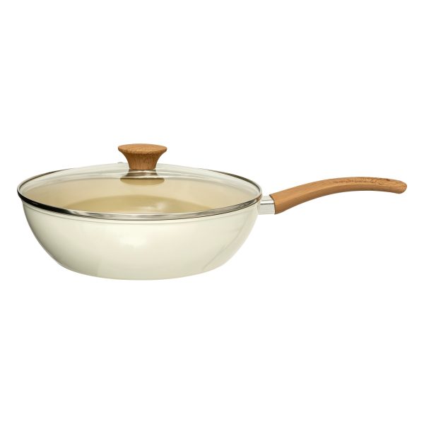 FIVE PAN WITH LID HARMONY 28CM 47.2X29X13.5CM GLASS/ALUMINUM BEIGE