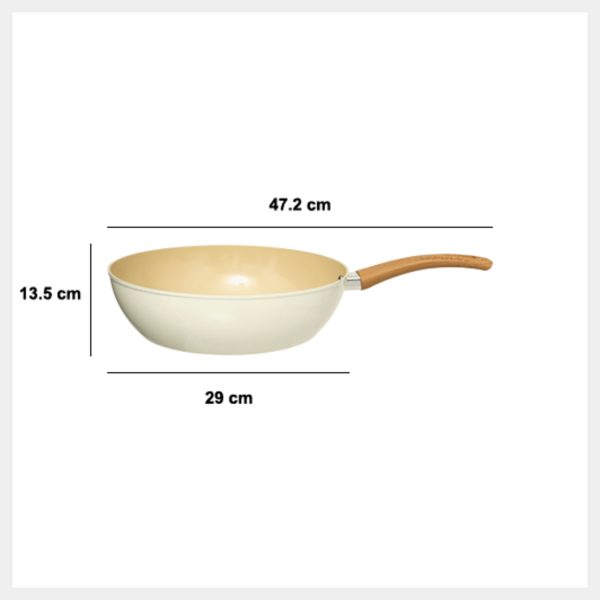 FIVE PAN WITH LID HARMONY 28CM 47.2X29X13.5CM GLASS/ALUMINUM BEIGE - Image 4