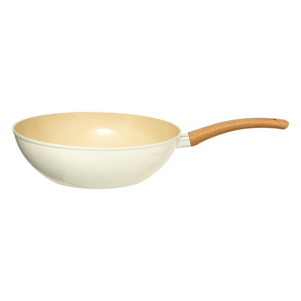 FIVE PAN FOR WOK HARMONY 28CM ALUMINUM BEIGE