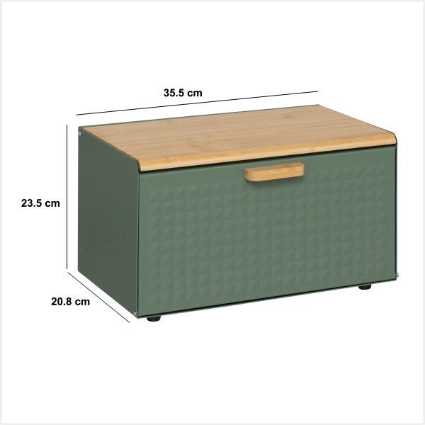 FIVE KUTIJA ZA KRUH SENSIA 35,5X20,8X23,5CM METAL/BAMBUS RAZNE BOJE - Image 13