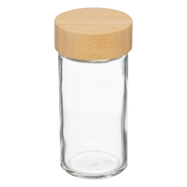 FIVE SENSIA ROTATING SPICE RACK 21X28.5CM BAMBOO/GLASS VARIOUS COLORS - Image 2