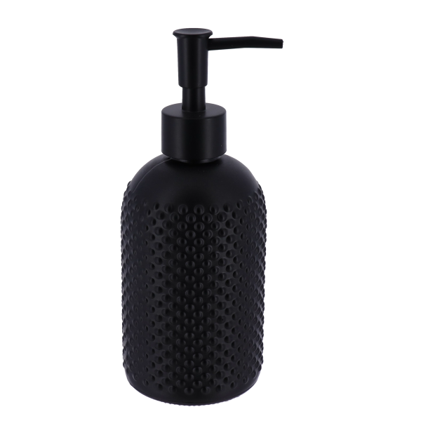 TENDANCE SOAP DISPENSER SIRMIONE 410 ML GLASS, BLACK