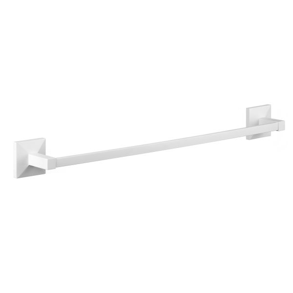 TATAY ZIDNI DRŽAČ RUČNIKA ICONIC VELIKI 3M 6x6,5x60 cm INOX BIJELA
