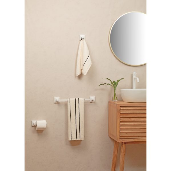 TATAY ZIDNI DRŽAČ TOALETNOG PAPIRA ICONIC 3M 6x6,5x16cm INOX BIJELA - Image 3