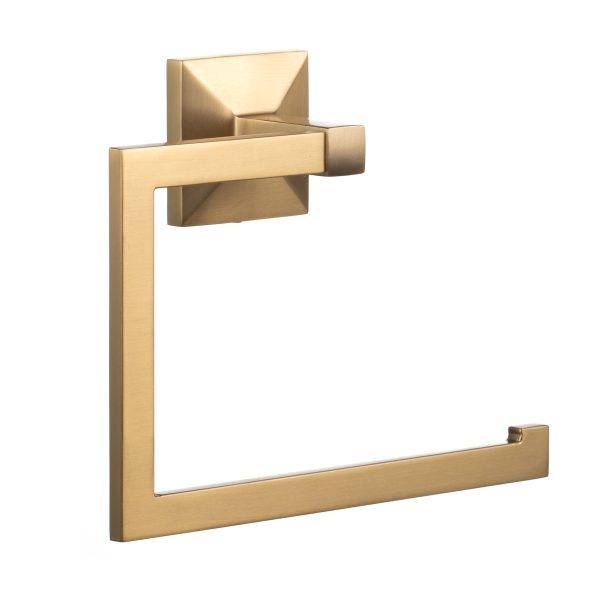 TATAY ZIDNI PRSTENASTI DRŽAČ RUČNIKA ICONIC 3M 20X6,5X16cm INOX ZLATNA