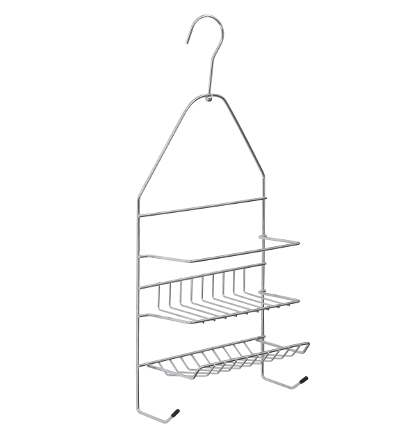 TENDANCE DOUBLE SHOWER BASKET LARGE, CHROME