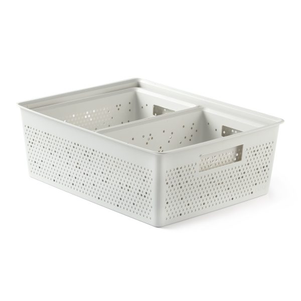 TATAY ORGANIZERS BOHOL SET 3PCS 2X4L + 12L WHITE