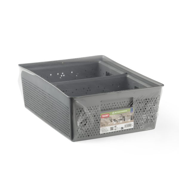 TATAY ORGANIZERS BOHOL SET 3PCS 2X4L + 12L ANTHRACITE GRAY - Image 3