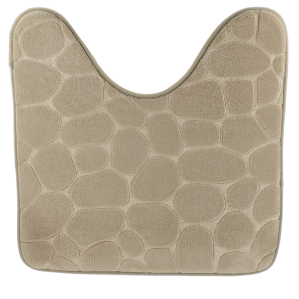 TENDANCE KUPAONSKI TEPIH ZA WC ŠKOLJKU PEBBLE, 45x50 CM, MEMORIJSKA PJENA, TUPE