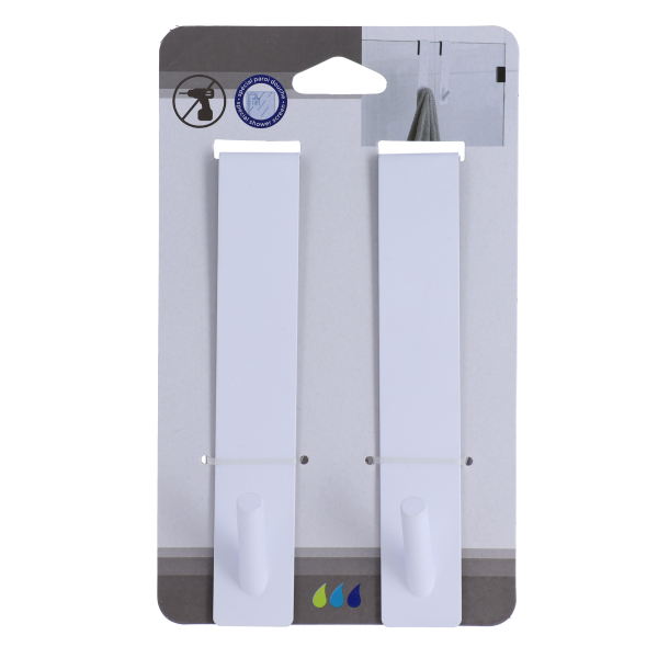 TENDANCE SHOWER CABIN HANGER 2/1 METAL, WHITE - Image 2