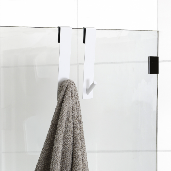 TENDANCE SHOWER CABIN HANGER 2/1 METAL, WHITE - Image 3