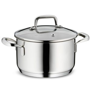 KELA POT WITH FLAVORIA LID, 1.6l STAINLESS STEEL 18/10 SILVER