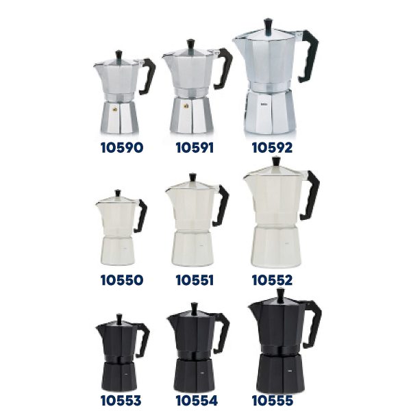 KELA KAFETIJERA ITALIA, 450ml ALUMINIJ MAT SREBRNA - Slika 10