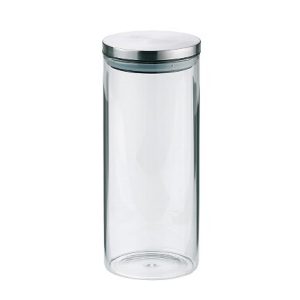 KELA GLASS CONTAINER WITH METAL LID COPPER, 1.3 L