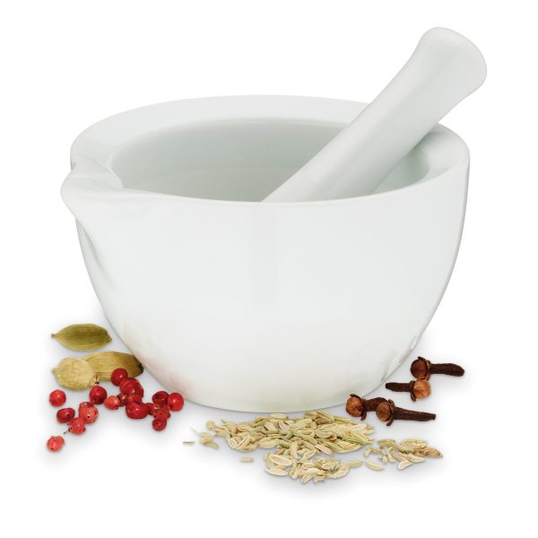 KELA MUZAR AND PACO PESTLE, 6x10cm WHITE PORCELAIN - Image 5