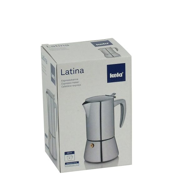 KELA KAFETIJERA LATINA, 200ml NEHRĐAJUĆI ČELIK 18/10 SREBRNA - Slika 10