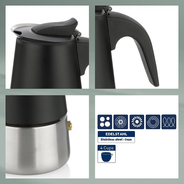 FERRARA COFFEE Tumbler, 200ml BLACK STAINLESS STEEL - Image 5