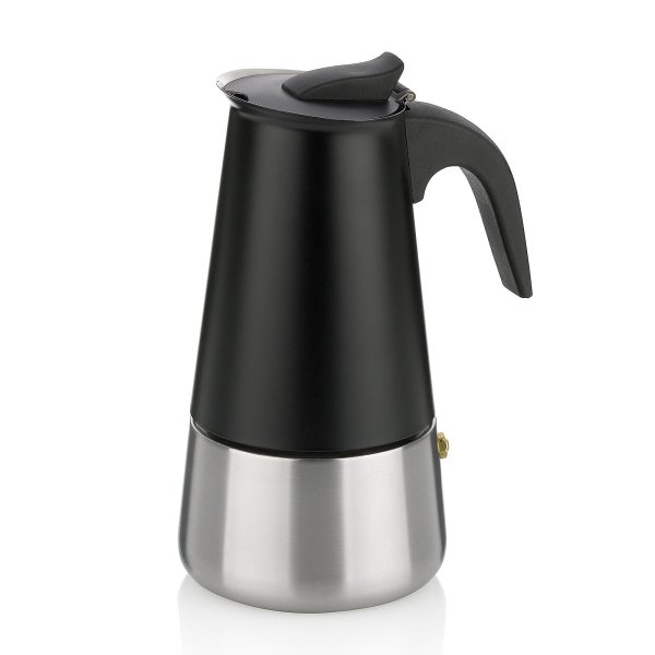 KELA KAFETIJERA FERRARA, 300ml NEHRĐAJUĆI ČELIK CRNA