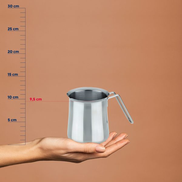 KELA LONČIĆ ZA MLIJEKO HERTA, 0,35l NEHRĐAJUĆI ČELIK 18/10 MAT SREBRNA - Slika 6